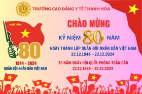 CHÀO MỪNG 80 NĂM NGÀY THÀNH LẬP QUÂN ĐỘI NHÂN DÂN VIỆT NAM (22/12/1944 – 22/12/2024) VÀ 35 NĂM NGÀY HỘI QUỐC PHÒNG TOÀN DÂN 22/12/2024