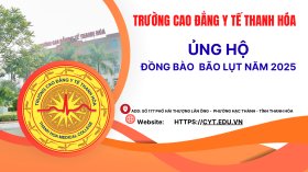TRƯỜNG CAO ĐẲNG Y TẾ THANH HÓA TỔ CHỨC LỄ PHÁT ĐỘNG PHONG TRÀO ỦNG HỘ ĐỒNG BÀO LŨ LỤT