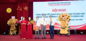 HỘI NGHỊ CÔNG BỐ TRƯỜNG CAO ĐẲNG Y TẾ THANH HOÁ ĐẠT TRƯỜNG CAO ĐẲNG CHẤT LƯỢNG CAO
