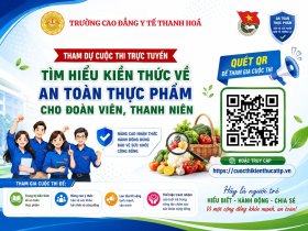TUỔI TRẺ TRƯỜNG CAO ĐẲNG Y TẾ THANH HÓA HƯỞNG ỨNG CUỘC THI TRỰC TUYẾN “TÌM HIỂU KIẾN THỨC VỀ AN TOÀN THỰC PHẨM CHO ĐOÀN VIÊN, THANH NIÊN”
