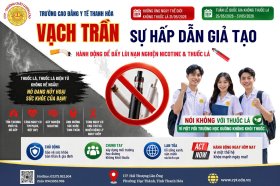 LỄ MÍT TINH HƯỞNG ỨNG NGÀY THẾ GIỚI KHÔNG THUỐC LÁ 31/5 VÀ TUẦN LỄ QUỐC GIA KHÔNG THUỐC LÁ NĂM 2026 TẠI TRƯỜNG CAO ĐẲNG Y TẾ THANH HÓA