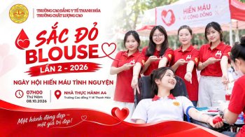 NGÀY HỘI HIẾN MÁU TÌNH NGUYỆN “SẮC ĐỎ BLOUSE” LẦN THỨ II NĂM 2026 – LAN TỎA NGHĨA CỬ CAO ĐẸP VÌ CỘNG ĐỒNG