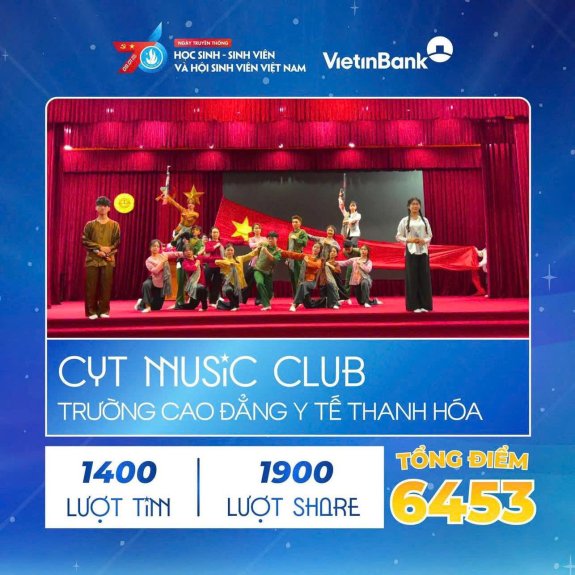 DẤU ẤN SINH VIÊN TRƯỜNG CAO ĐẲNG Y TẾ THANH HÓA TẠI TOP 05 ĐƯỢC YÊU THÍCH NHẤT – STUDENT TALENT CONTEST