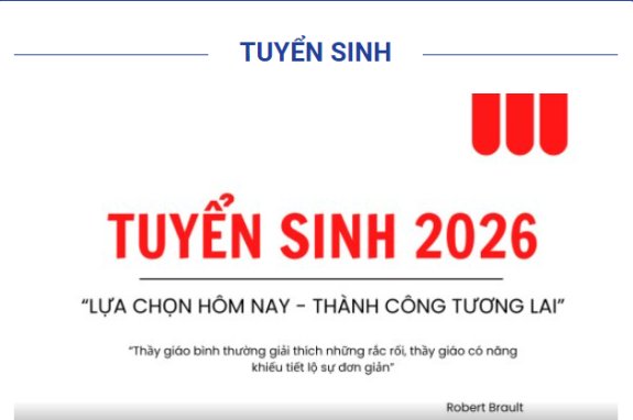 THÔNG BÁO KẾT LUẬN CỦA HỘI ĐỒNG TUYỂN SINH NĂM 2026