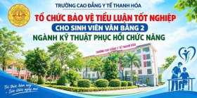 SINH VIÊN LỚP CAO ĐẲNG KỸ THUẬT PHỤC HỒI CHỨC NĂNG VĂN BẰNG 2 K2B BẢO VỆ TIỂU LUẬN TỐT NGHIỆP