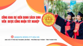 CÔNG KHAI DỰ KIẾN DANH SÁCH SINH VIÊN CÁC LỚP HÌNH ẢNH, XÉT NGHIỆM K16, PHỤC HÌNH RẰNG, PHCN K4, TC YHCT K4 VÀ CÁC LỚP THI LẠI ĐƯỢC CÔNG NHẬN TỐT NGHIỆP TRONG THÁNG 9 NĂM 2025